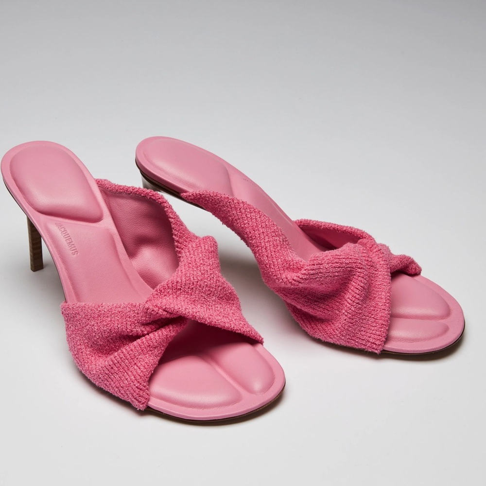 Jacquemus Les Mules Bagnu in dark pink